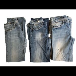 Lot of 3 Y2K ReRock Womens Jeans size 10R